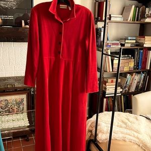 Comfortable Brick Velour by Coldwater Creek Dress in S